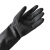 品之德 PST-104 耐磨耐酸碱溶剂 化学品处理橡胶手套 防化手套加厚装 黑色87-950 M 