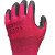 爱戴2303紫色红色劳保防护手套耐磨防滑舒适透气女士小号青年居家 12付紫色 S
