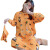 艾慕薇灵（AMUVIL）布袋睡衣女冬季法兰绒休闲宽松舒适可爱卡通珊瑚绒长裙睡衣女 西瓜女-绒裙-长（布袋）/J/GU M码