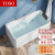 TOSO日本家用亚克力浴缸小户型成人一体恒温加热冲浪按摩加深方形浴池 银色五件套 1.4M