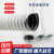 包塑金属软管白色蛇皮管阻燃PVC电线电缆保护套管 普通白色32mm/20米