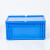 知旦 物流箱 外径:600*400*280mm物流运输箱零件盒搬运箱仓库整理箱物料箱 ZWL-600280P 蓝色平盖