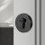 PYKR 闭锁呆锁 隐形门锁单面圆形暗锁办公室老式房门锁含锁体钥匙防盗锁具 黑色 