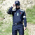 新式工作服消防服套装应急抢险救援服作训服耐磨套装套装男 红色帽子均码 XL180150170斤