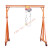 小型吊机架手推龙门吊移动小型门吊行走工地吊机定制1/2/3电葫芦 1吨4米X4米