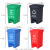 垃圾桶大号带盖商用户外脚踏式垃圾分类环卫桶四色厨房脚踩大容量 蓝色(可回收物)/120升加厚款