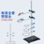 铁架台固定架铁三环蝴蝶夹十字夹烧瓶夹冷凝管夹大理石滴定台 铁架台全套