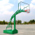 户外篮球架成人训练标准学校篮球框移动式成年篮球架家用室外 220mm绿色圆管地埋篮球架