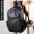 袋鼠新款双肩包男旅行大容量通勤电脑背包旅游包时尚百搭大学生书包潮 经典黑色