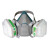 一护 KN95防毒防尘口罩 防氨及硫化氢气体 9200面罩+6004CN七件套