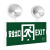 援邦 消防应急灯3C认证充电安全出口指示灯LED照明双头一体灯 双头安全出口