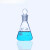 蜀牛具塞三角烧瓶标口磨口三角瓶实验室高硼硅耐热玻璃带塞锥形瓶50ml~1000ml 50ml/19#(蜀牛)