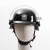 防暴头盔钢盔M88头盔德式带面罩头盔安全帽保安防护头盔 磨砂黑德式头盔(无面罩防暴字)