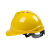 abs安全帽国标工地施工程建筑透气加厚夏季玻璃钢头帽盔工人定制 V型透气(ABS)  黄色