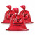 鸣磐耐高温高压生物危险品垃圾袋PP红色废弃物处理袋医疗垃圾袋 红色45x50cm（50个）