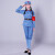 红军演出服红装老兵怀旧八路衣服男女款红色娘子表演服装七件套 蓝色全套（腿套款） 160