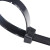 赫思迪格 黑色自锁式强力卡扣大号扎带 尼龙扎带固定器 长20cm宽7.5mm(100根) HGJ-1516