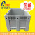 塑料卡板箱奥特威尔1210加厚大型周转箱可移动水箱可配盖子配轮子 灰色封闭式