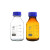 四氟盖 棕色流动相液相溶剂瓶液相色谱瓶250 500 1000ml蓝盖试剂瓶 2孔流动液相瓶盖
