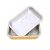 鹿色铝箔盒外卖打包盒烧烤长方形一次性商业专用餐盒加厚空气炸锅 C220-1000ml 500个
