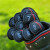 高尔夫球杆套彩色数字加长款7号铁杆套杆头套球头保护帽套 黑/白色 7号铁杆套 磁铁闭合