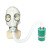 一护防毒全面具面罩 E40接口 防氨H2S(面具+0.5米管+4#罐)