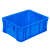 工创优品 塑料周转箱加厚PE物流箱五金零件盒塑料收纳整理储物箱 蓝色450mm*335mm*170mm