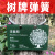 汇一汇 告示牌 景区物业树木挂牌介绍标识吊牌 树牌弹簧链不含牌子 8*50CM