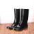 钢米 雨鞋男士水鞋雨靴防滑防水水靴 中筒单层 (单位：双) 39 黑色