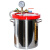 适用真空消泡桶AB胶滴胶消泡机小型脱泡桶抽真空容器树脂硅胶脱泡桶定制 (3加仑)直径23cm高度27cm