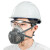 求同2100防工业粉尘颗粒物劳保防护焊工防毒面具防尘面罩 防尘三件套（2100+2700+2701） 均码