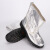 锐麻 铝箔靴防火隔热阻燃高帮冶炼炉前防护靴耐高温650度热辐射靴 白色 46 