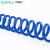 伊莱科PU弹簧气管防爆耐磨 气泵高压伸缩软管 汽车维修自动化生产适用气管 蓝色10*6.5mm/15M 单卷 ET700124