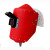 基克孚定制适用于电焊面罩红钢纸焊帽子焊工防护安全头戴式焊接氩弧焊防 可视窗不翻盖+安全帽卡槽+40片