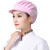 YHGFEE工作帽夏季女透气网帽防尘车间防掉发餐饮厨房厨师帽鸭舌帽 (黑色) 10个装