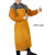 橙央牛皮焊接套袖隔热耐磨劳保防护袖套防火花飞溅电焊袖保护焊工防烫 白帆布套袖