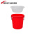 干湿过滤分离带滤网垃圾桶大号厨房厨余茶水茶叶沥水水桶篮桶 红色100K型+沥水篮