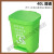 公园花园别墅拉圾商用垃圾桶超市摇盖式庭院垃圾桶户外室外垃圾箱 30L黄盖灰桶(特厚)送两卷垃圾袋