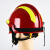 元族F2消防救援头盔 头部防护防砸抢险救援头盔 带灯消防救援安全帽 森林消防头盔（护目镜碳纤维款）