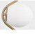 星期十 北欧风金色玻璃球小吊灯创意个性灯具款式二/15CM+暖光定制