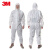 3M 4515防护服工业防尘服 喷漆实验室透气隔离服连体 白色 M