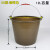 乐辰信 大号牛筋桶加厚建筑工地用砂浆桶圆形塑料桶水泥桶 55型 咖色(12L)+提手