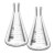 玻璃三角烧瓶烧杯化学实验器材锥形瓶带塞50/150/250/500/1000ml 环球直口三角瓶50ml