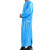 品之德 防水TPU反穿衣加厚耐磨防油防污耐弱酸碱围裙长罩衣蓝色