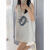 束浮无袖T恤女韩版过臀长款夏季新款潮流白色坎肩背心2024美式宽松外 白色背心（SKATE)  XL 建议120-140斤