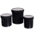 塑料广口直身瓶涂料墨罐HDPE塑料瓶黑色150/250/300/500/10 黑色1000ml5个