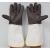 牛皮电焊手套耐高温防烫长短款柔软耐磨焊工焊接隔热防护手套 深色 XL