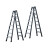 润宏工品 不锈钢折叠梯子 一个价 加厚不锈钢6步