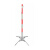 汉域 不锈钢伞式围栏支架 便携式安全警示带支架 安全围网支架 伞状围栏支架1.2m