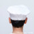 男女厨师帽面包烘焙蛋糕甜品店厨师工作帽高布帽纯白色厨师帽子 黑白条高圆帽 L5860cm